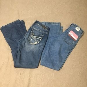Silver Suki Surplus Bootcut & NWT Mavi Mia Jeans BUNDLE